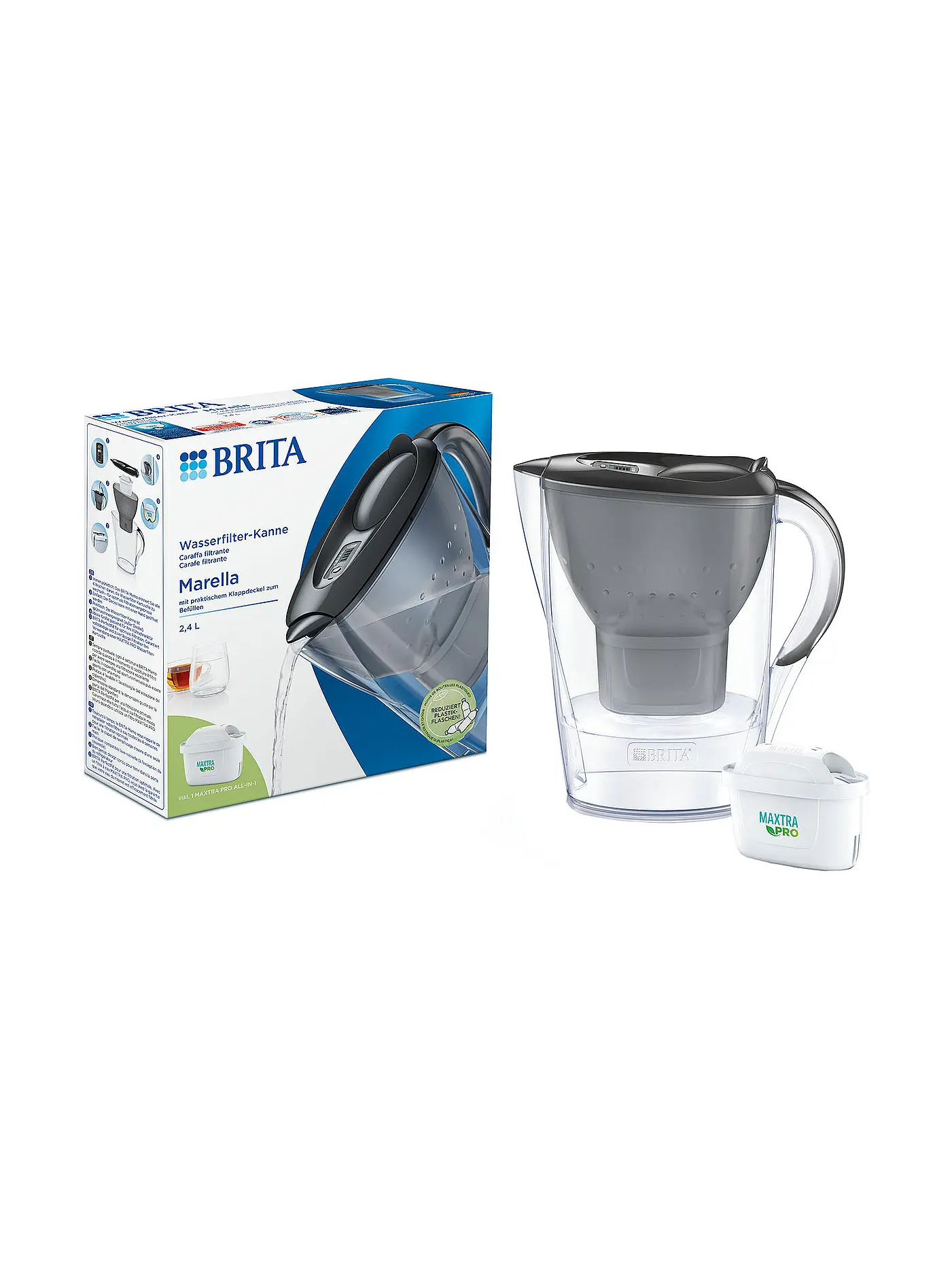 BRITA | Wasserfilter MARELLA 1,4l Grau | 